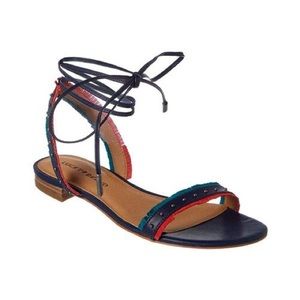 Lucky Brand Womens Toree Lace Up Flats Sandals